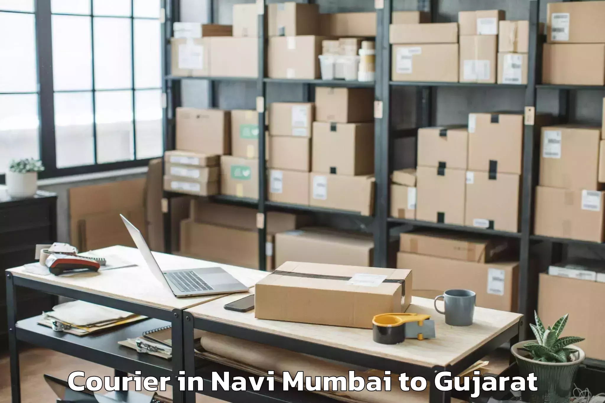 Book Navi Mumbai to Jamjodhpur Courier Online